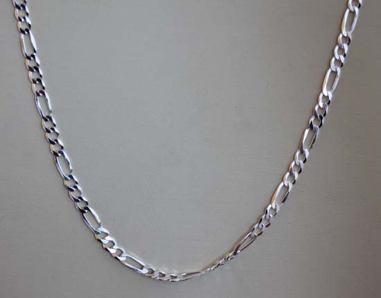 925 Sterling Silver 24 Inch Long Men's Chain - NativeIndianMade.com