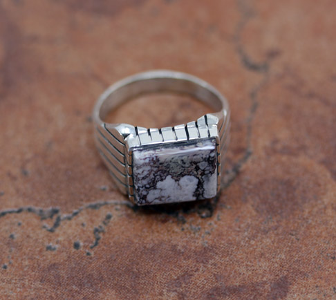Navajo Silver Wild Horse Ring Size 11 1/2