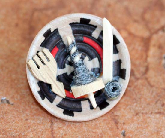 Navajo Woven Plate Pin