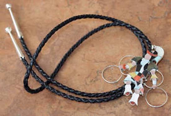 Zuni Kachina Dancer Bolo Tie by Beyuka