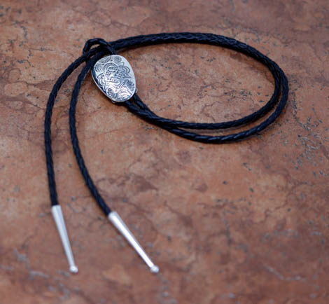 Navajo Silver Bolo Tie