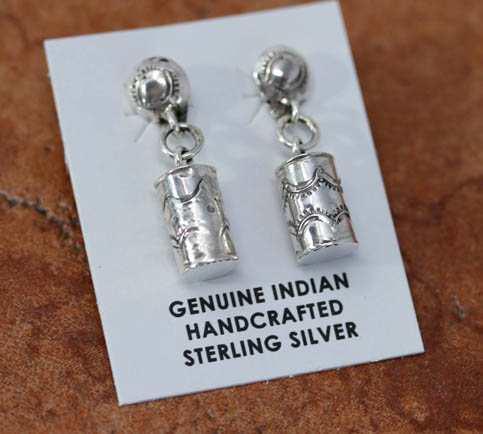 Navajo Silver Dangle Earrings