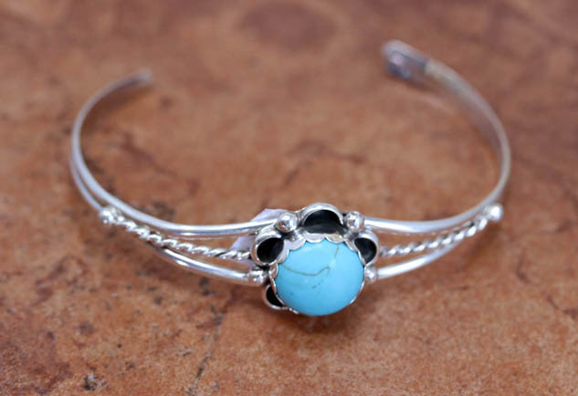 Navajo Silver Turquoise Bracelet