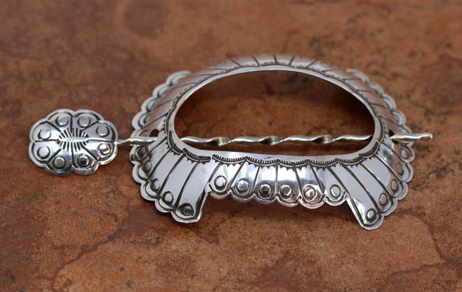 Navajo Sterling Silver Turtle Barrette