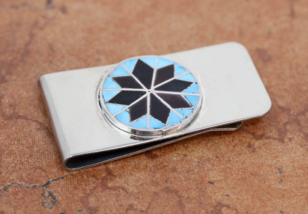 Zuni Native American Multi_Stone Money Clip