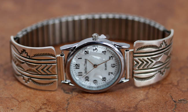 Navajo Silver  Mens Watch