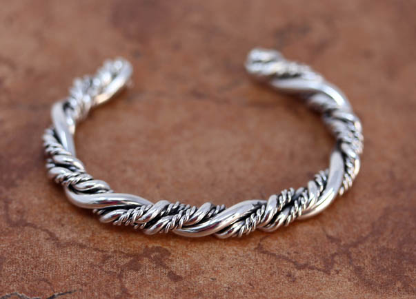 Navajo Sterling Silver Cuff Bracelet