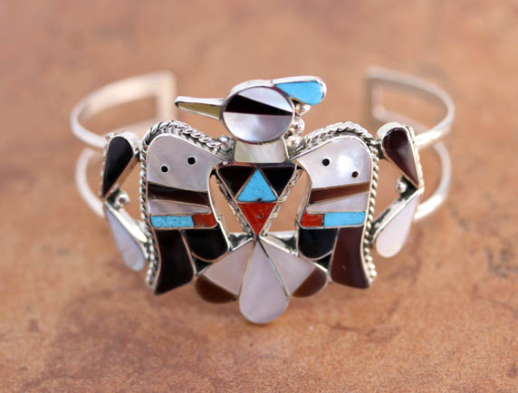 Zuni Multi_Stone Thunderbird Bracelet