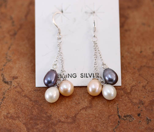 Sterling Silver Freshwater Pearl Earrings