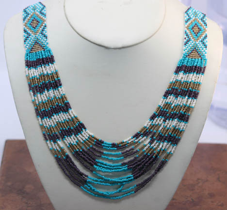 24 Strand Beaded Necklace
