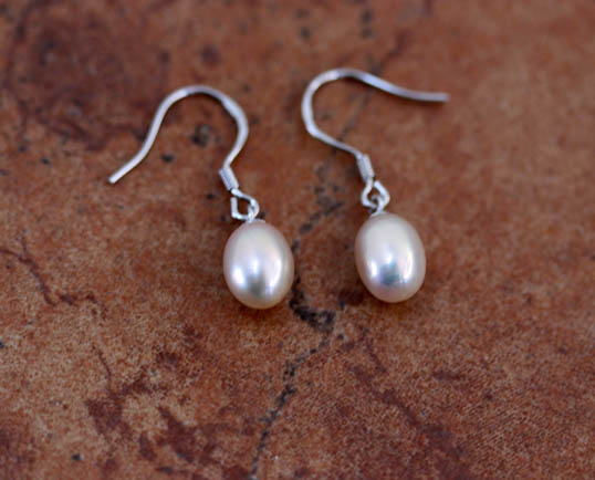 Sterling Silver Freshwater Pearl Earrings