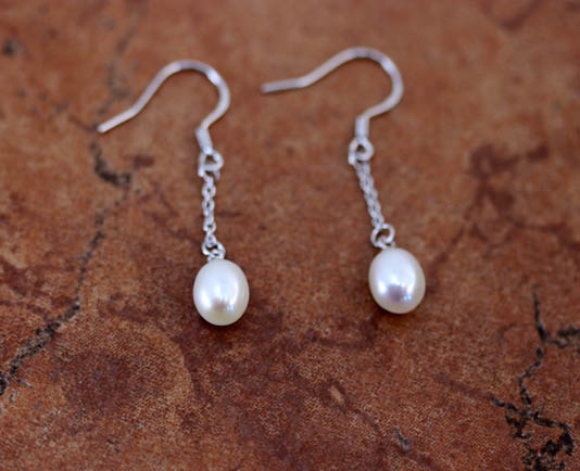 Sterling Silver Freshwater Pearl Earrings