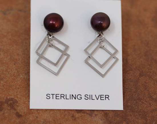 Sterling Silver Freshwater Pearl Earrings