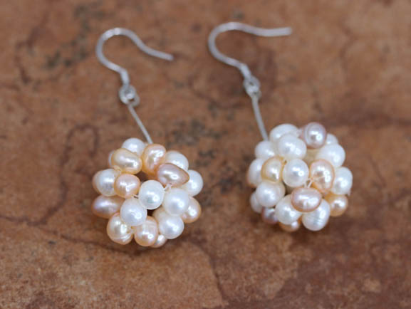 Sterling Silver Cultured Pearl Earrings