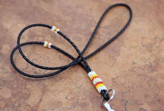 Navajo Beaded Lanyard ID Holder