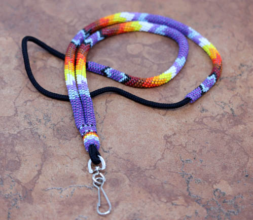 Navajo Beaded Lanyard ID Holder