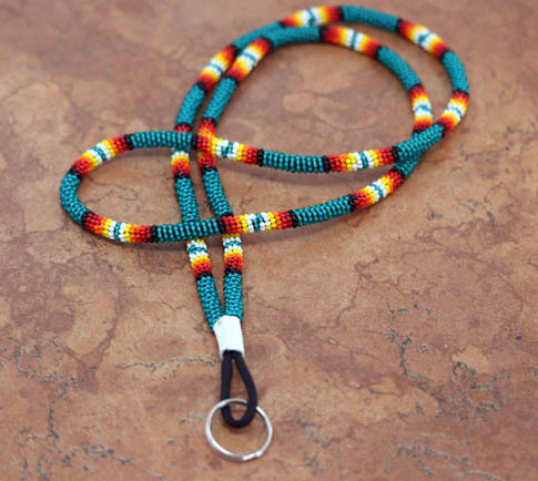 Navajo Beaded Lanyard ID Holder