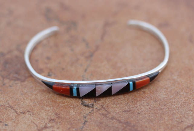 Zuni Silver Multi_Stone Bracelet