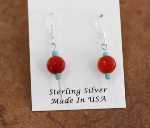 Sterling Silver Beaded Earrings