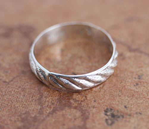 Navajo Silver Wedding Ring Size 7 1/2