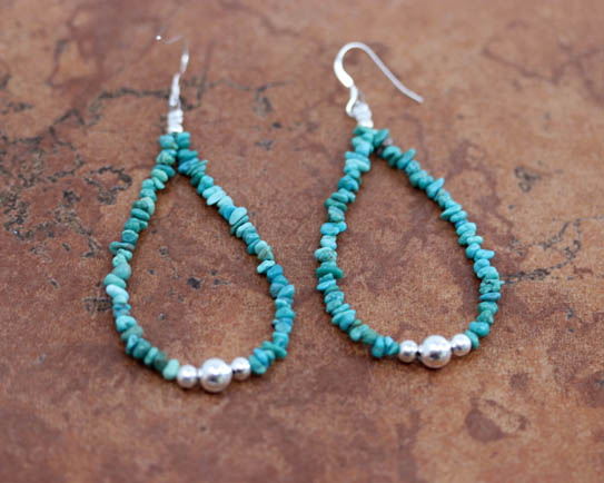 Navajo Turquoise Nugget Earrings