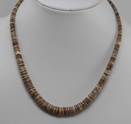 Navajo Silver Heishi Beaded Necklace