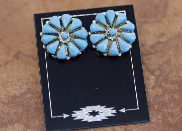 Earrings : Navajo : Post - NativeIndianMade.com