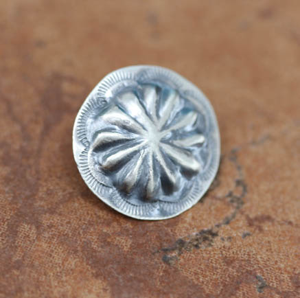 Navajo Silver Concho Button