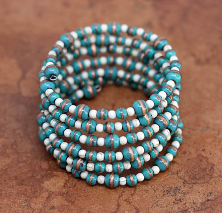 Beaded Wrap Around Nugget Bracelet