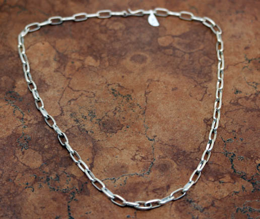 Navajo Sterling Silver Chain Link Necklace