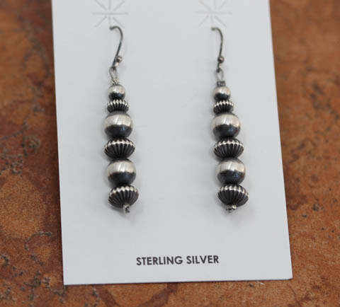 Navajo Pearl Beaded Earrings