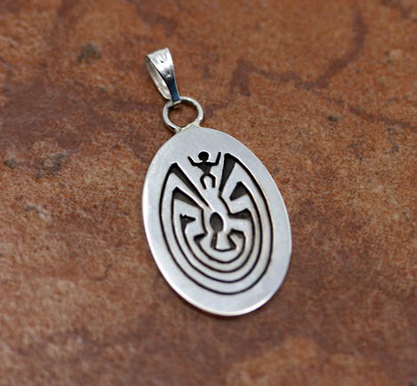 Navajo Man in the Maze Pendant