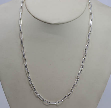 925 Sterling Silver Paper Clip Link Chain Necklace, Open Link Twist, Oval  Anchor Link, Men Women, Made In Italy, Fine Trend Jewelry Silver and Yellow  Gold 3MM 3.75MM 4.5MM 18-30 | Amazon.com