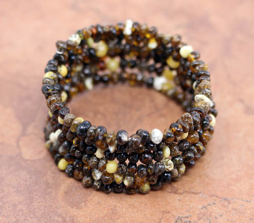 Baltic Amber Wrap Around Bracelet