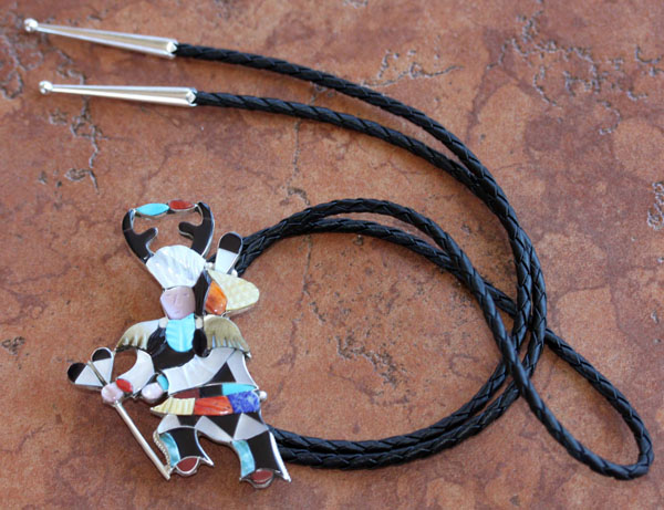 Zuni Kachina Dancer Bolo Tie by Beyuka