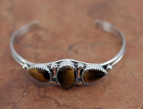 Navajo Silver Tiger Eye Bracelet