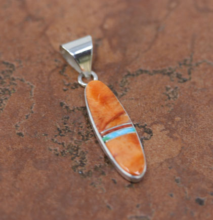 Navajo Silver Multi_Stone Pendant