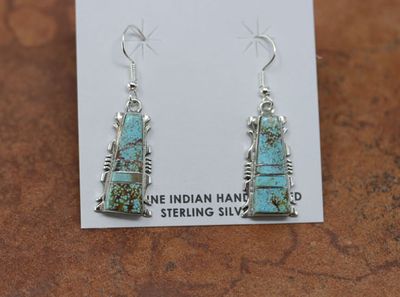 Navajo Silver Turquoise Earrings