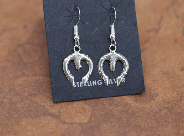 Navajo Sterling Silver Naja Earrings