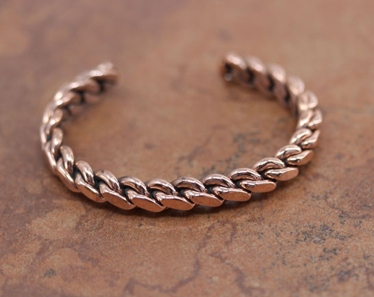 Navajo Copper Twist Wire Cuff Bracelet