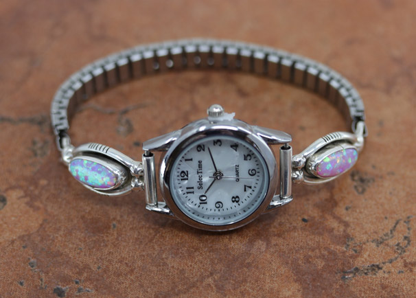 Navajo Created Opal Ladies Watch by Etta Larry