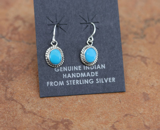 Navajo Sterling Silver Turquoise Earrings