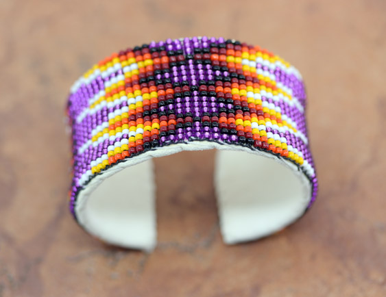 Navajo Leather Beaded Bracelet