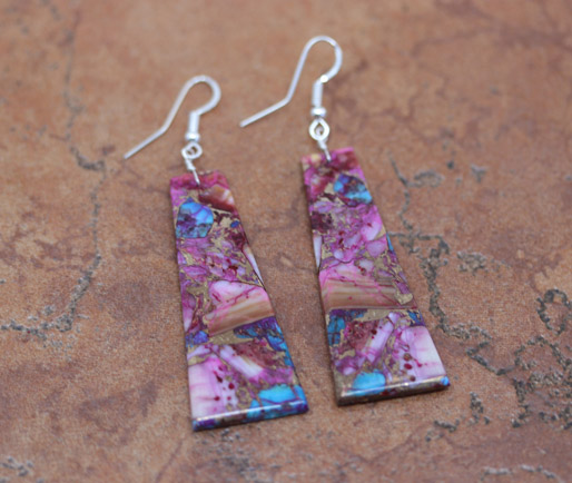 Navajo Silver Block Earrings