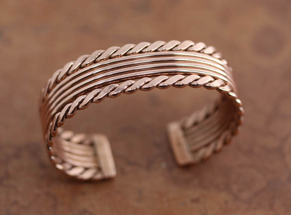 Navajo Copper Cuff Bracelet by Elaine Tahe