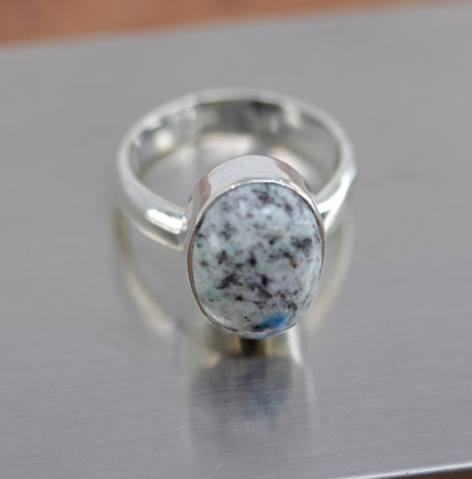 Sterling Silver Jasper Ring Size 6