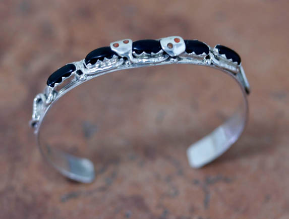 Zuni Silver Stone Bracelet by Effie C.