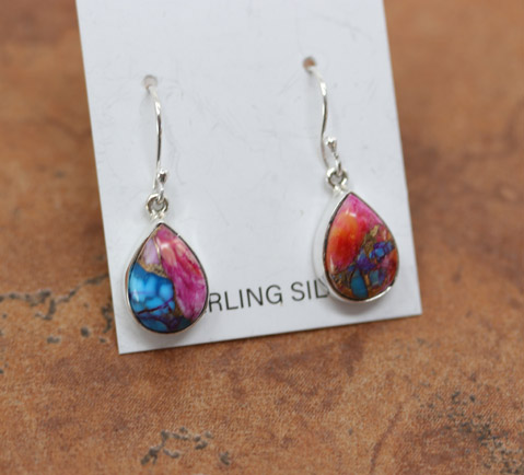 Sterling Silver Mojave Turquoise Earrings