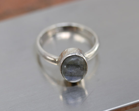 Sterling Silver Labradorite Ring Size 7