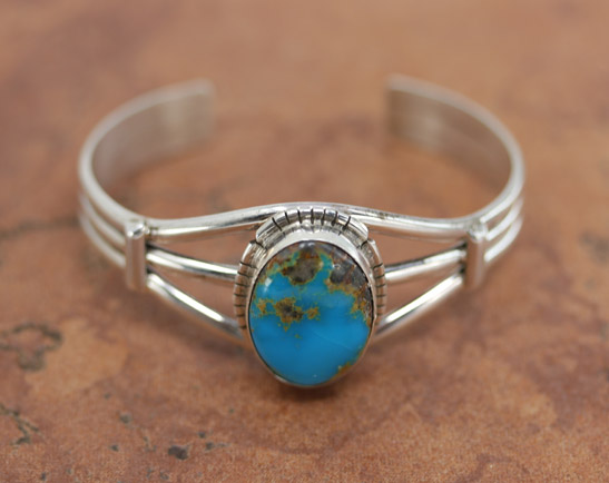 Navajo Silver Turquoise Bracelet